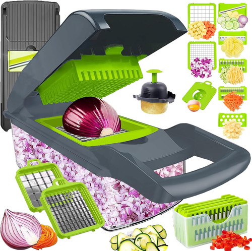 Vegetable chopper - 16-in-1,